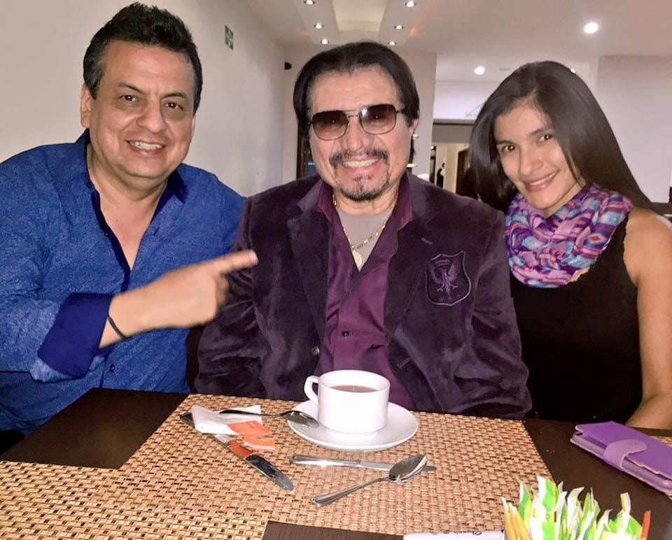 J Fernando Quintero junto a Bobby Cruz, leyenda de la salsa
